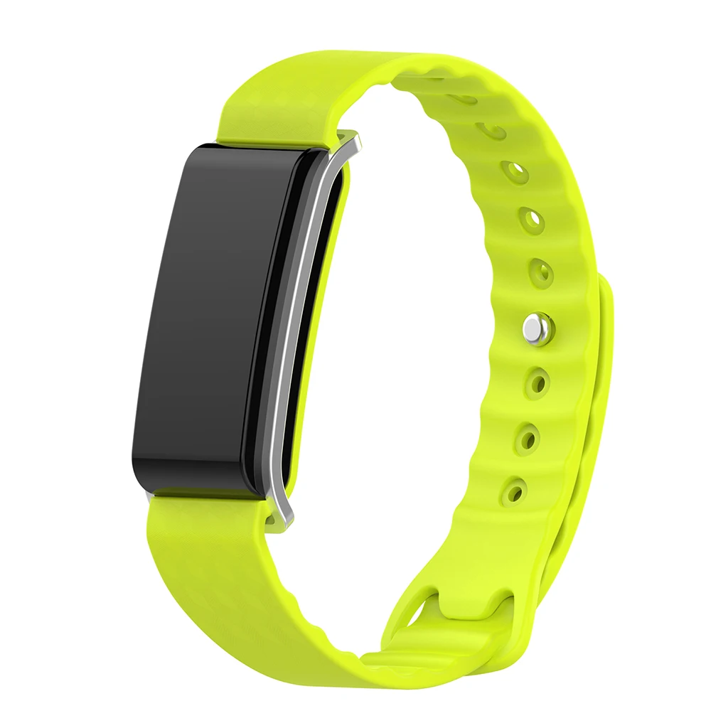 Цвет: желтый Силиконовый сменный браслет на запястье для huawei Honor A2 Smart Watch - Цвет ремешка: Цвет: желтый