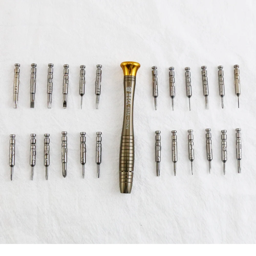 BST-633A Набор отверток 25 в 1 Torx Многофункциональный Ремонт Открытие Набор инструментов прецизионных отверток для телефонов планшетных ПК