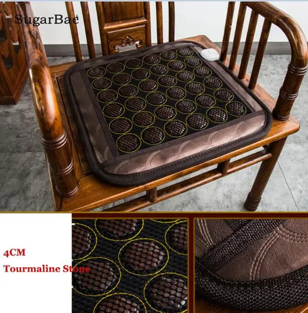 Design3 50X50cm Массажер Электрический нефритовый матрас Турмалин грелка коврик для здоровья 45X45 см/50X50 см - Цвет: Design3 50X50cm