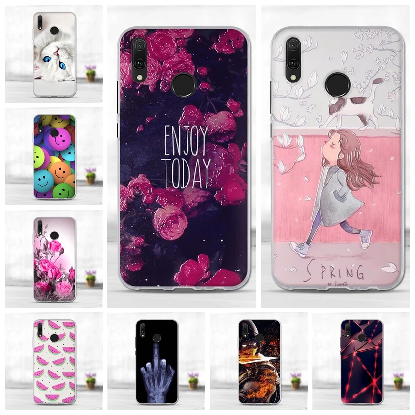 Новый Модный узор для Huawei Y9 2019 чехол Enjoy 9 Plus чехлы телефонов мягкий силиконовый 6 5