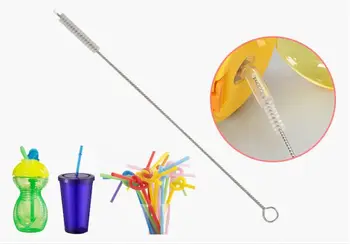 

100pcs/lot 26cm Stainless steel straws cleaning brush Bottle brush tube cleaning Brushes