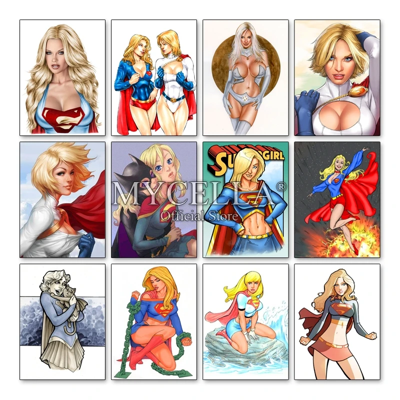

Cartoon girl Diamond Embroidery Full DIY Diamond Painting Cross Stitch 3D Diamond Mosaic Supergirl Picture Home Decor Christmas