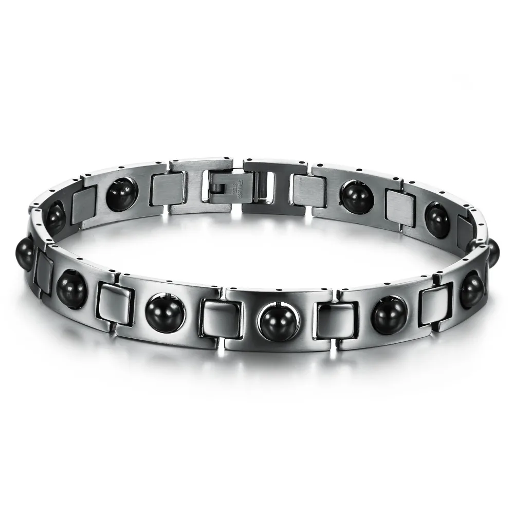 Men's Stainless Steel Bracelets High Quality Health Care