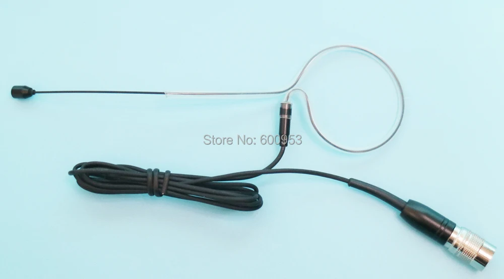 

Pro Single Earset Headset Microphone For Audio Technica Wireless System With Hirose 4 Pin Black Connector AT-A005