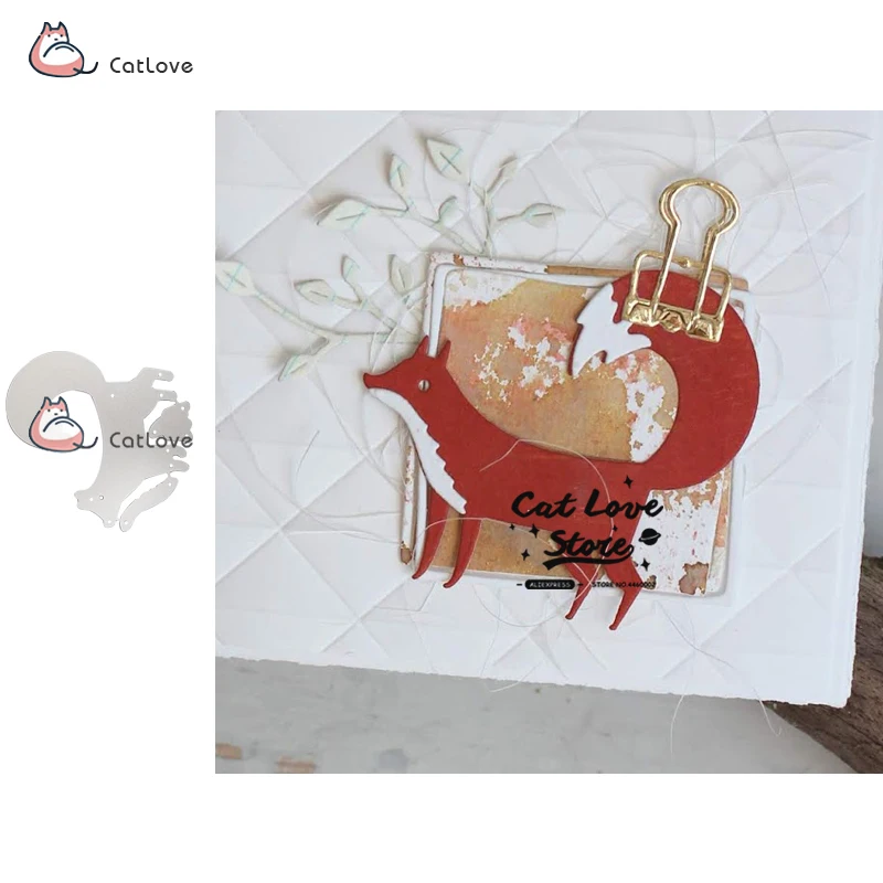 

Fox Animal Metal Cutting Dies Stencils For DIY Scrapbooking Paper Card Decorative Craft Dies Embossing Die Cuts New 2019
