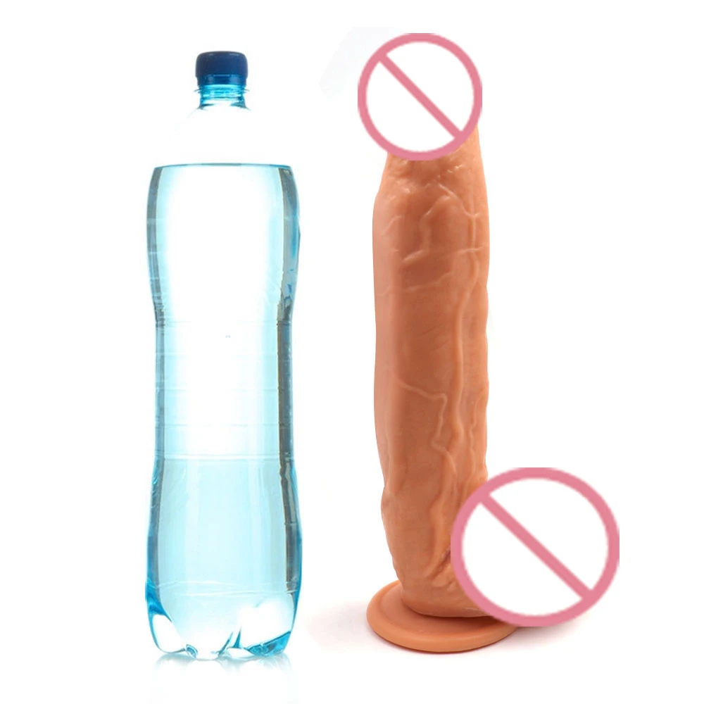 Hot sale product Medical PVC Lifelike penis Female huge dildos erotic toy with Strong Suction cup sex toy for women masturbatingDildos