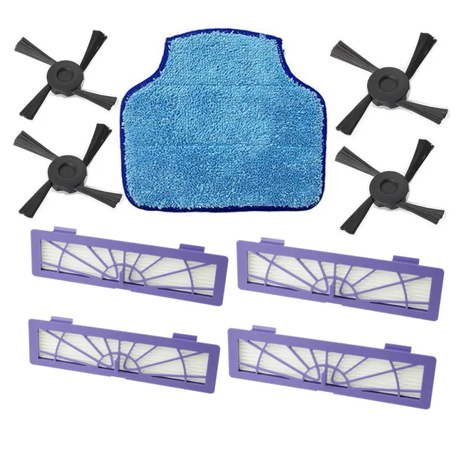 

9 pcs/lot Mopping Cloth mop & HEPA Fillter & Side Brush replacement for Neato botvac 75 75e 80 85 Vacuum Cleaners