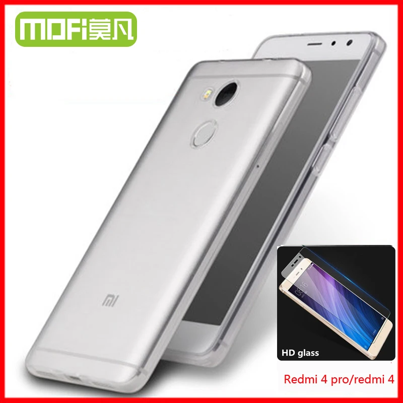 Xiaomi Redmi 4 Pro Case Prime Silicone Cover Redmi4 Glass Tempered Xiomi Xaomi Redmi 4 Screen