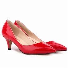 Women Pumps Spring Summer candy colors Red Bottom patent leather Pointed Toe Stiletto heel Bridesmaid shoes