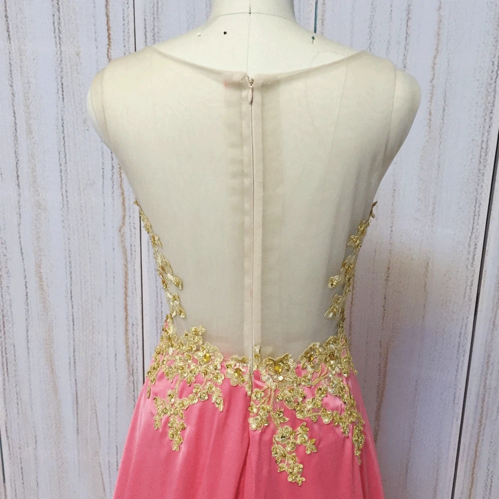 SuperKimJo vestido de festa Longo кружевное платье с аппликацией из бисера для выпускного вечера Длинные коралловые сексуальные платья на выпускной в африканском стиле