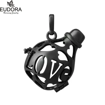 

5H230 5PCS/lot Love Bottle Style Angel Caller Pendant Cage for 20mm Chime Ball Gunmetal Plated Locket Jewelry Wholesales