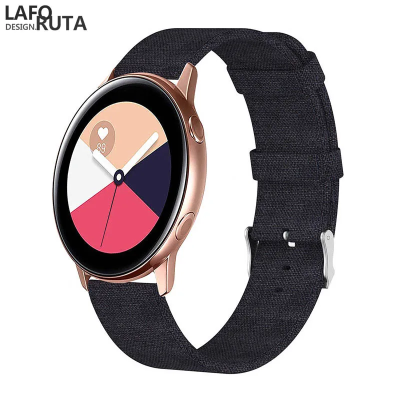 Ремешок Laforuta для Samsung Galaxy Watch Active Band нейлоновый спортивный быстросъемный браслет