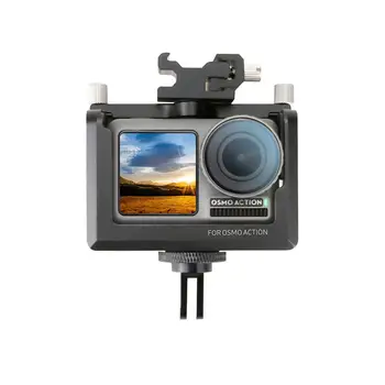 

None For DJI Osmo Action Aluminum Alloy Protective Frame Action Camera Protection Case Housing Box