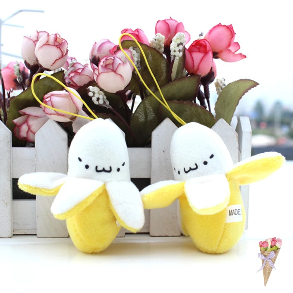 Cute Cell Phone Strap Charm Mobile Phone Skinned banana Plush Doll Phone Strap Pendant Cellphone Decoration Accessories Cute Cell Phone Strap Charm Mobile Phone Skinned banana Plush Doll Phone Strap Pendant Cellphone Decoration Accessories