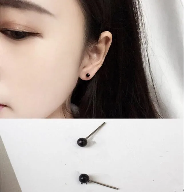 

EY1131 2018 hot sale new minimalist small round beads anti-allergic temperament earrings female best gift earrings jewely 1 pair