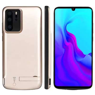 5000 мАч батарея зарядное устройство чехол для huawei P30 портативный тонкий Задний зажим Аккумулятор для huawei P30 Pro батарея чехол Капа - Цвет: Gold for P30 Pro