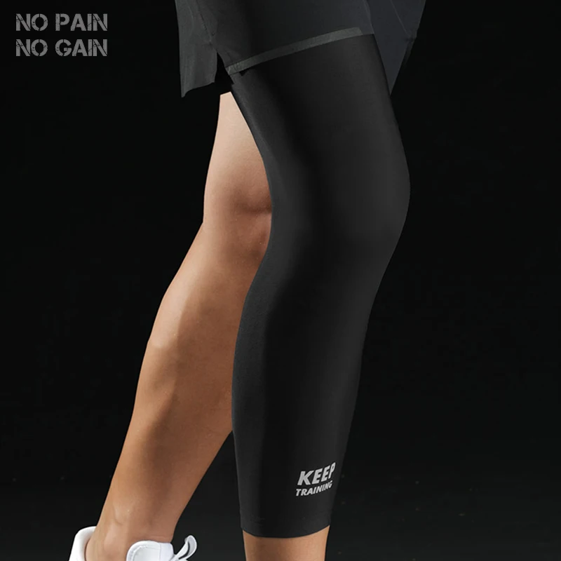 

NO PAIN NO GAIN Legwarmers Support High Elasticity Leg Sleeve Guard Men Women Cycling Leg Warmers 1 Pc Running Football HTFG