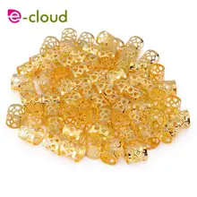 1000 шт/партия Золотые/металл серебристого цвета кольца микро волосы dread косы бусины для дредов регулируемые манжеты заколки для волос аксессуары