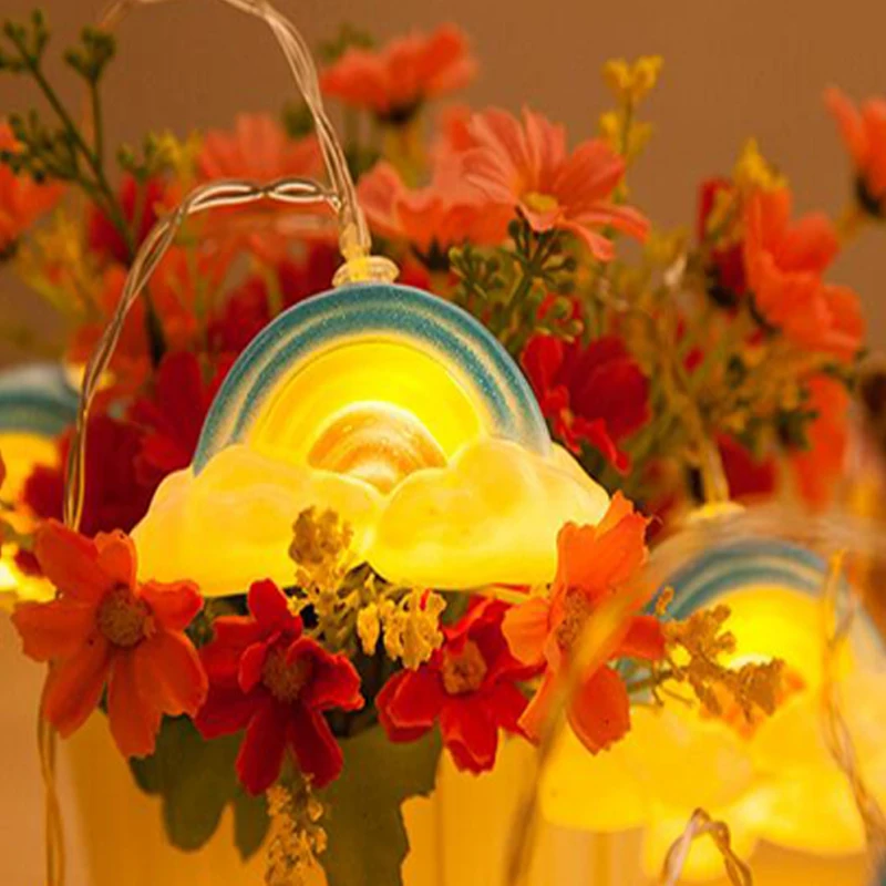 Led WeddingChristmasParty String Fairy Light Christmas LED Led Rainbow String Light Indoor Party Garden Garland lighting (4)