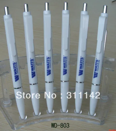 US $368.00 Personalized Flag Pen Plastic banner pen promotion pen with roll out paper Transparent Banner Pen