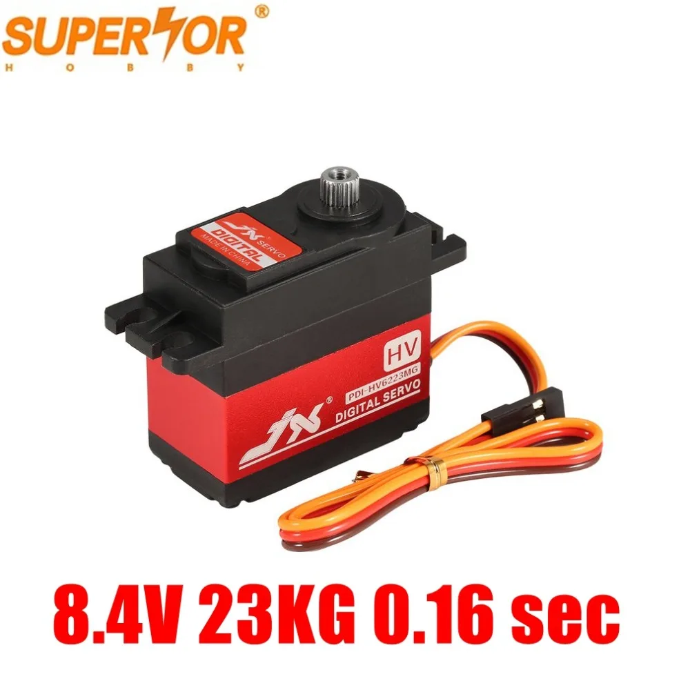 PDI-HV6223MG JX Servo 8,4 в 23 кг 0,16 сек металлическая Шестерня цифровой стандартный сервопривод для 1/8 1/10 RC автомобиля робота самолета Kingmax DCS2016SP