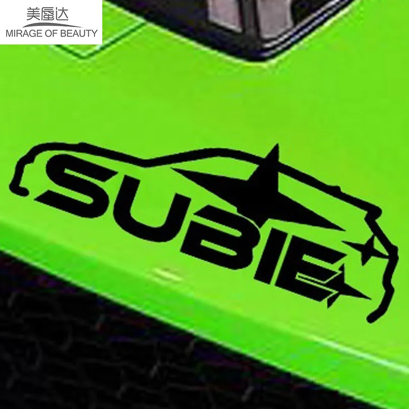 Автомобильная наклейка Виниловая для письма фигурка Subie форма автомобиля
