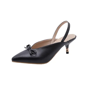 

2019 summer new style with stiletto pointed baotou sandals female 32-45