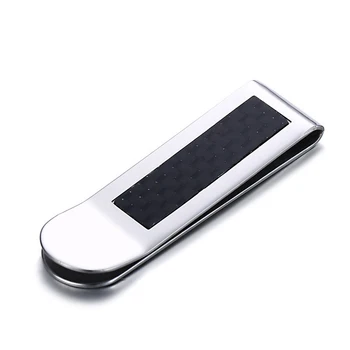 

Men's Metal Clip Stainless Steel Money Notes Folder Notes Paper Clip Business Innovation Wallet