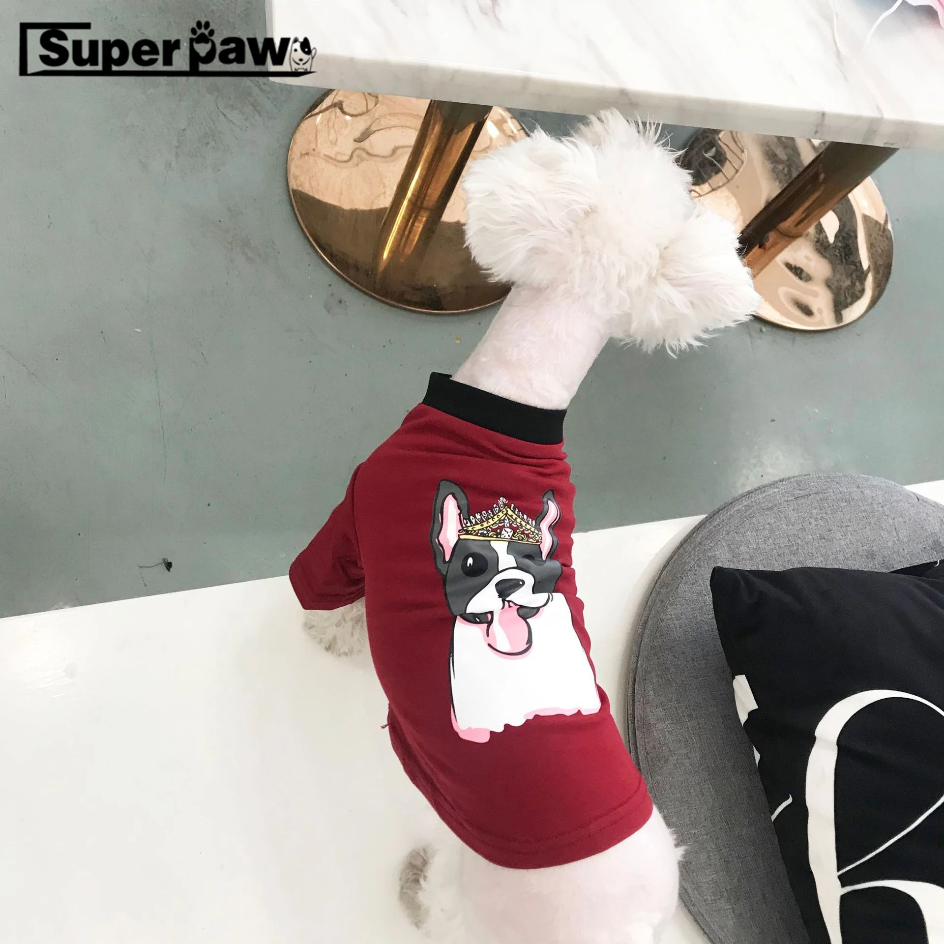 

Dog Summer T-shirt Vest for Small Medium Large Dogs French Bulldog Yorkshire Schnauzer Teddy Pug Pet Clothes Puppy Costume YBC04