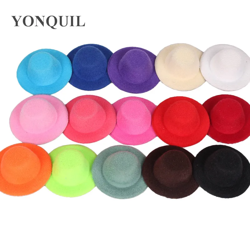 

multiple color 5cm mini top hats cute girl party headwear show DIY hair accessories party occasion hats baby hairstyle MYQH013