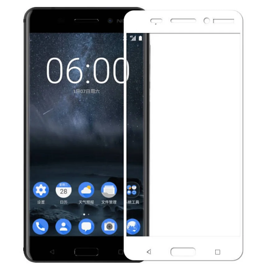 Закаленное стекло для Nokia 6 7 8 2 3 Nokia 5 Защита экрана для Nokia 6 стекло es Nokia 8 полное покрытие пленка стекло 6,1 2,1