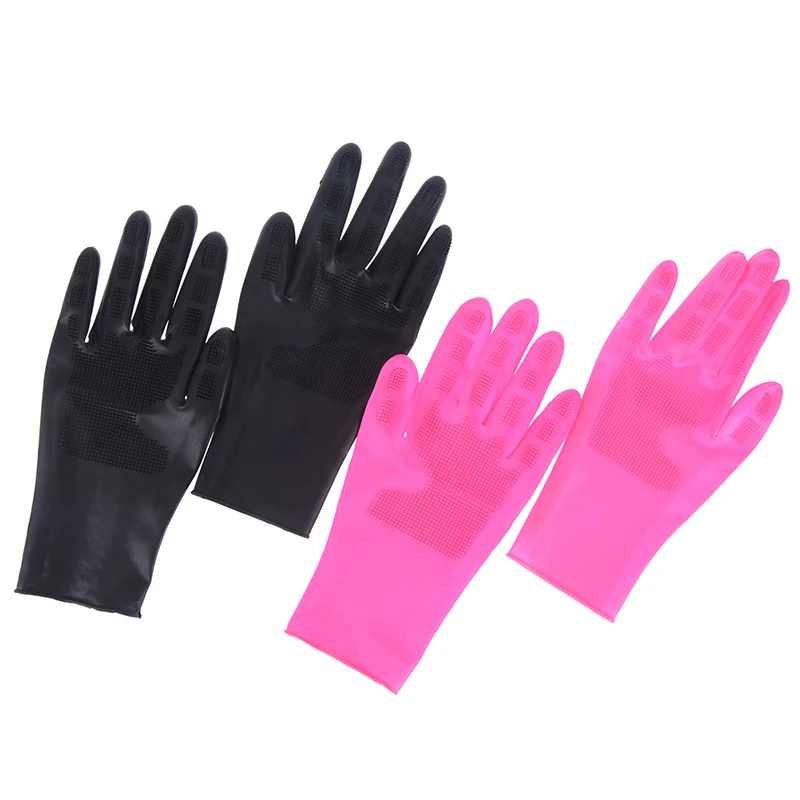 

Washing Hair Gloves Antiskid Gloves Protection Salon Hairdressing Perm Shampoo Dye Coloring Styling