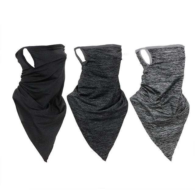 Motorcycle Proctect Cycling Face Mask Anti-UV Neck Hood Half Face Breathable Dustproof Headband Triangle Sport Scarf Windproof