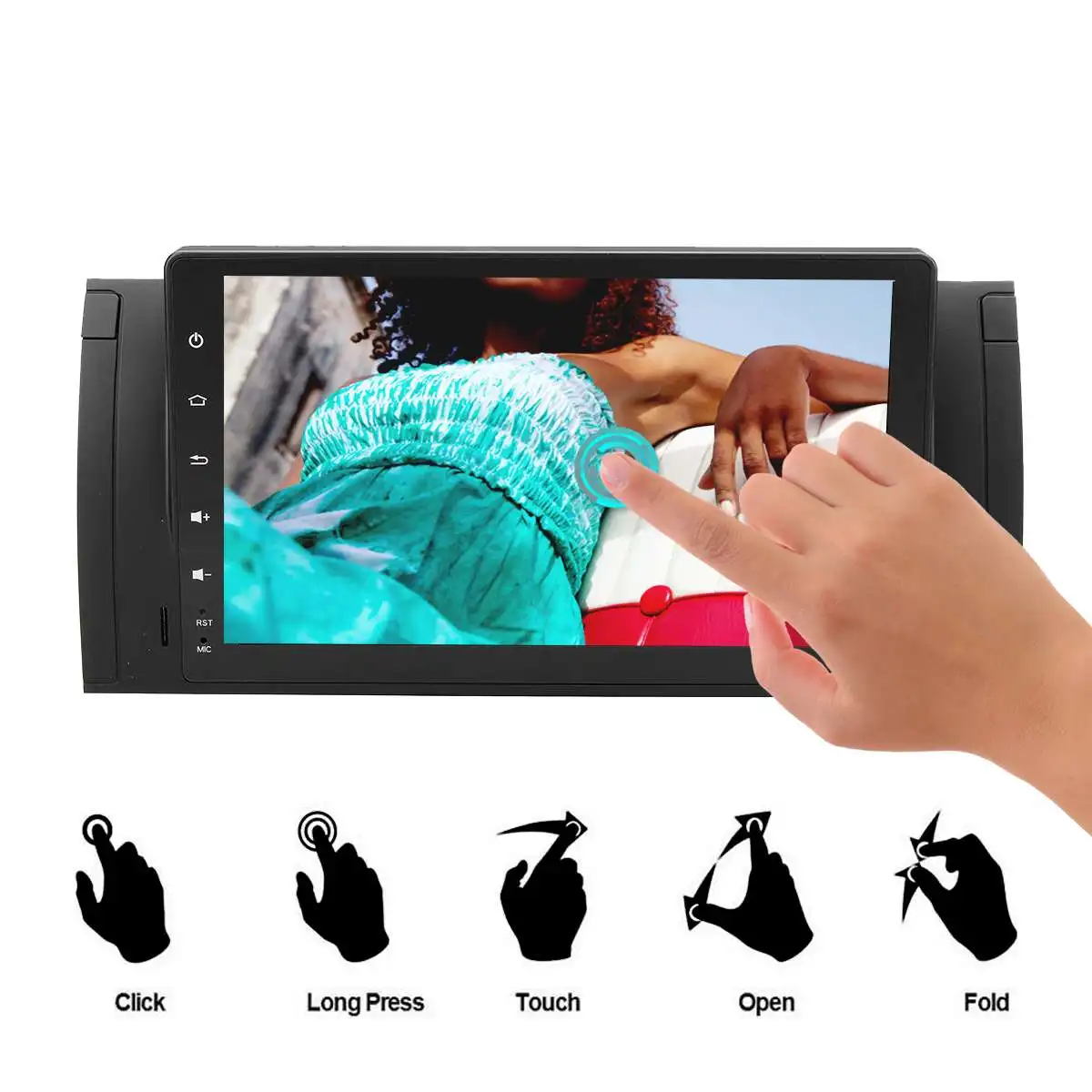 Top 9 Inch Android 8.1 3G 4G bluetooth Car Dash Video GPS Stereo Radio Wifi MP5 Player Car Multimedia Player For BMW E39 X5 E53 4