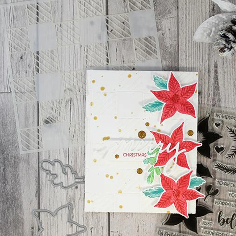 Креативный трафарет для рукоделия Скрапбукинг декоративная тисненая картонная открытка для ручной работы пластиковый шаблон для рисования лист 6x6 дюймов