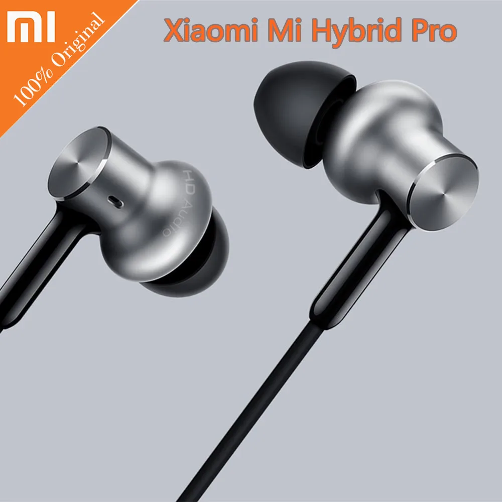 Xiaomi Mi Hybrid Pro HD In-ear Earphones Dynamic Balanced Volume Control Headset for Android Phone Earphone With Microphone