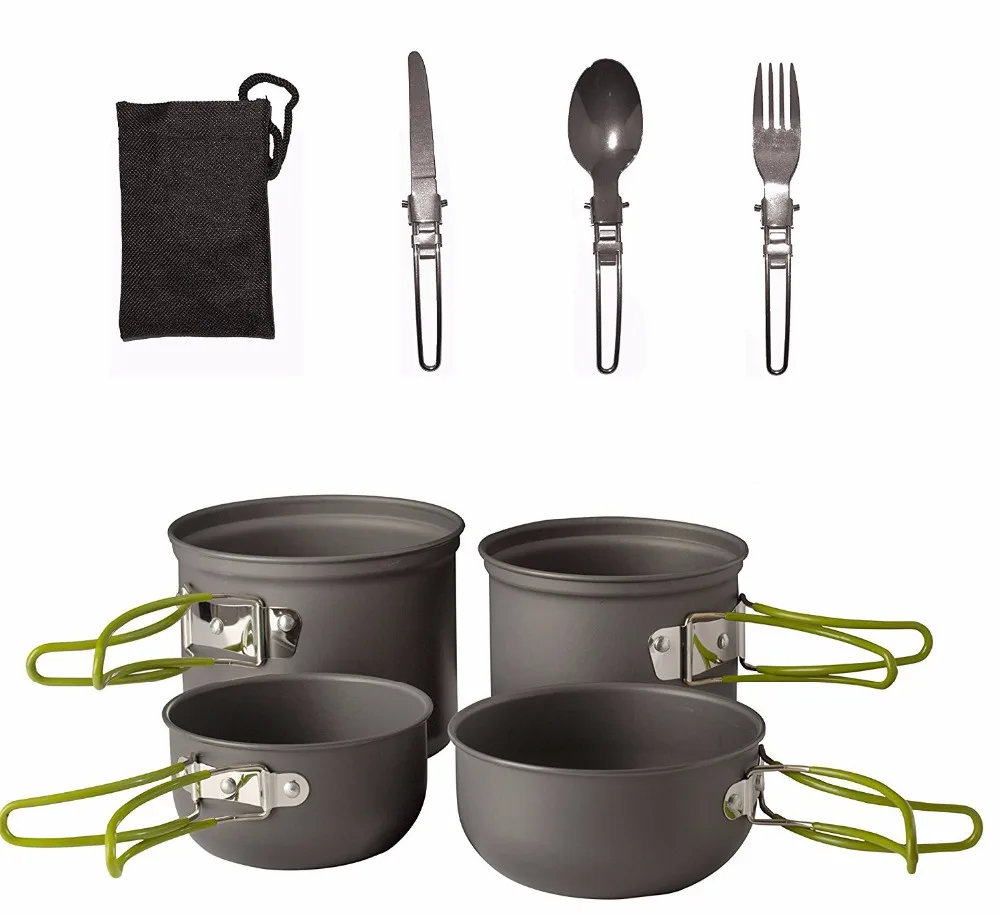 7PCS Camping cookware Outdoor cookware set camping tableware cooking