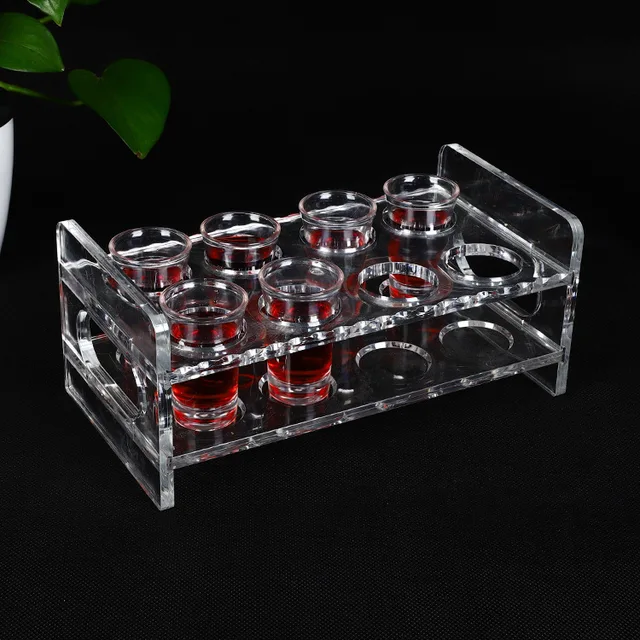 Buy 1Pcs Acrylic Shot Glass Holder Stylish Vintage