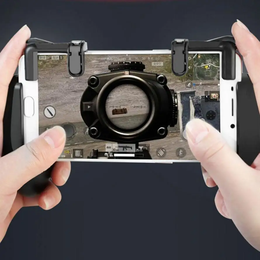 

newPhone Mobile Gaming Trigger Fire Button Handle for L1R1 Shooter Controller PUBG gamepad joystick Games and Accessories