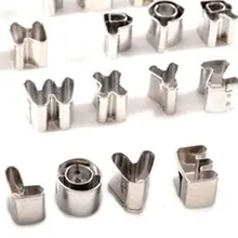 PHFU 37 формочки для печенья буквы/цифры и алфавит из нержавеющей стали