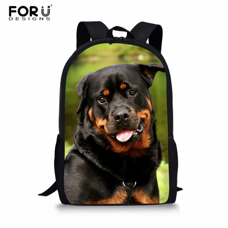 XM2744C FORUDESIGNS Rottweiler/комплект из 3 предметов для мальчиков, школьные сумки, детская плечевая сумка для девочек, студенческий рюкзак, детский школьный рюкзак, сумка-карандаш - Цвет: XM2744C