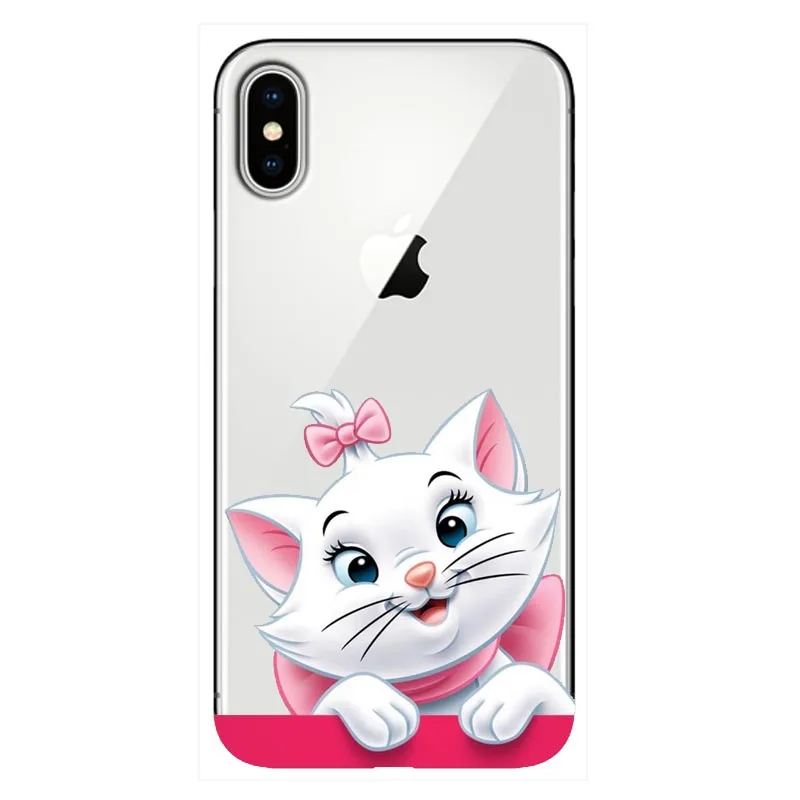 Мягкий чехол из ТПУ с мультяшными аристократами Marie Cats для iPhone 11 11PRO MAX8 7 6 6S Plus 5 5S SE