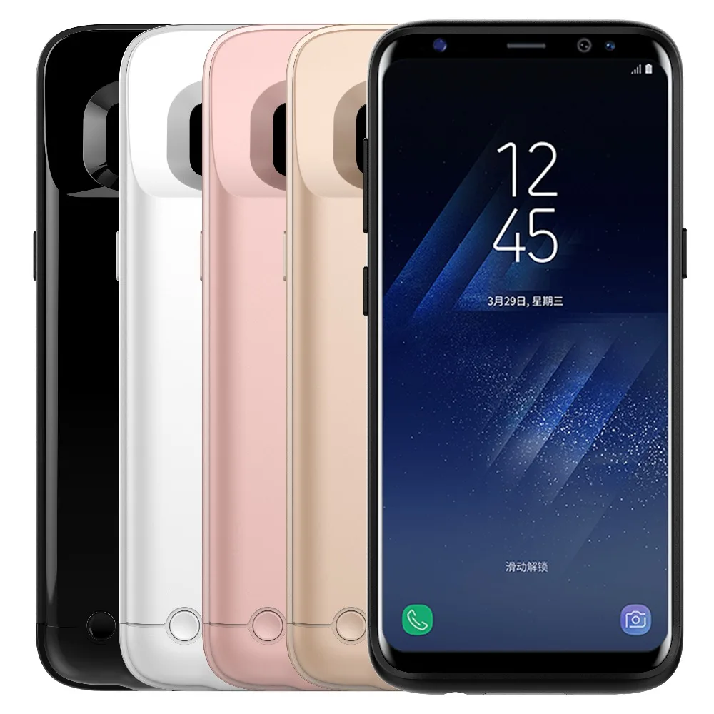 Для samsung Galaxy S8 Батарея чехол 4200 мАч модные Перезаряжаемые Мощность Bank Резервное