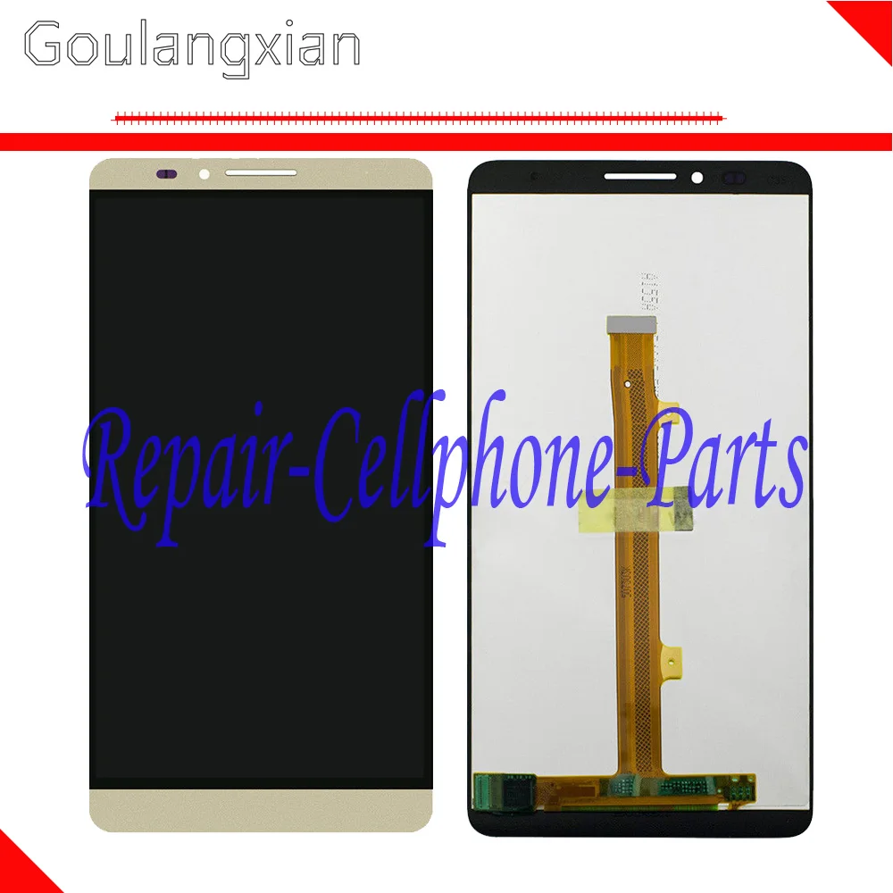 

Gold Full LCD Display + Touch Screen Digitizer Glass Assembly Replacement For Huawei Ascend Mate 7 MT7-TL10 Mate7
