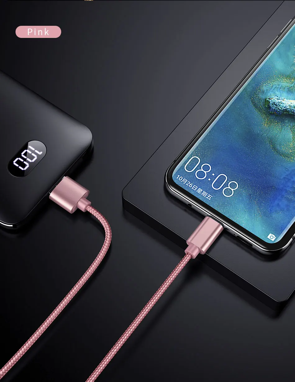 Металлический usb type-C кабель, ROCK Metal Быстрая зарядка usb type-C кабель для samsung Galaxy S8 Note 8, OnePlus 2, для Xiaomi 4C USB-C