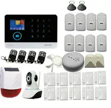 Wifi GSM GPRS Sistema de Seguridad Incluye la Energía Solar Sirena, Cámara IP Monitoreo Remoto con Aplicación GRATUITA para Android IOS Para hogar Securiy