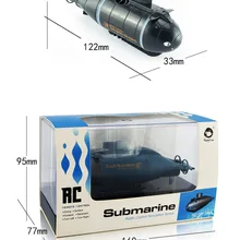 777-216 мини-пульт дистанционного управления RC гоночная подводная лодка игрушки с 40 МГц передатчиком шестиканальный Мини RC Подводная лодка детская игрушка