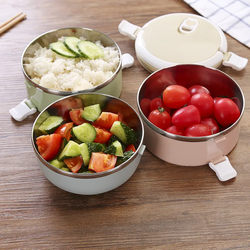 1-3 Layes Stainless Steel Food Container Insulation Warm Leakproof Lunch Boxs Japanese Style Travel Camping Bento Box Thermal