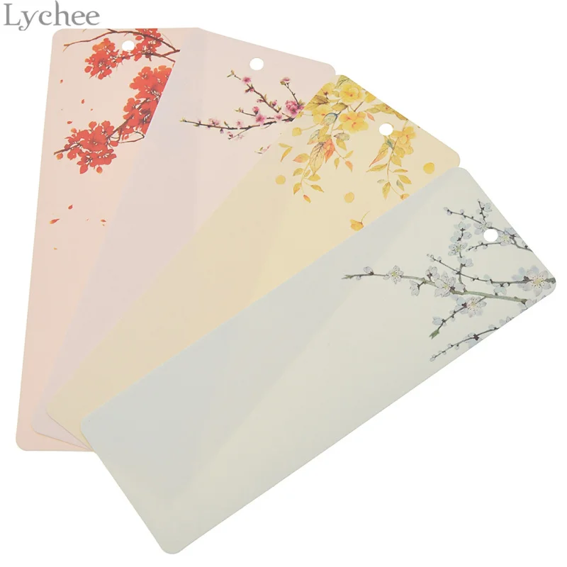 Lychee 40 шт винтажная Цветочная пустая бумажная карточка для книжных заметок Закладка Сделай Сам ручной работы молочные украшения