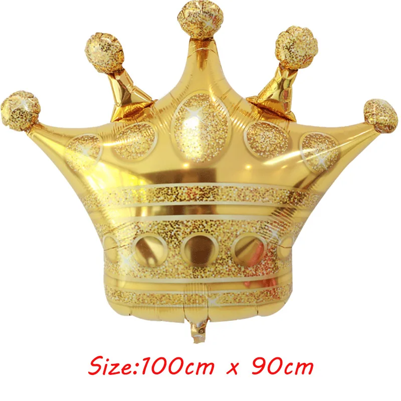 Golden Crown 4 1 шт. Большие размеры золотые шары из фольги с короной принцесса ребенок душ первый день рождения девичник вечерние украшения фото реквизит - Цвет: Golden Crown 4